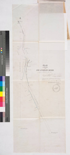 Plan of the Bed of the Los Angeles River