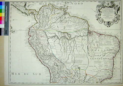 Carte de la Terre Ferme du Perou, du Bresil et du Pays des Amazones, Dressée sur les Descriptions de Herrera de Laet, et des PP d'Acuna, wt M. Rodriquéz et sur plusiers Relations et Observations posterieures, Par Guillaume Del"Isle Premier Geographe du Roy de l'Academie Royale des Sciences