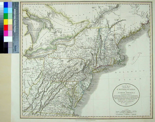 A New Map of Part of the United States of North America, containing those of New York, Vermont[etc.]