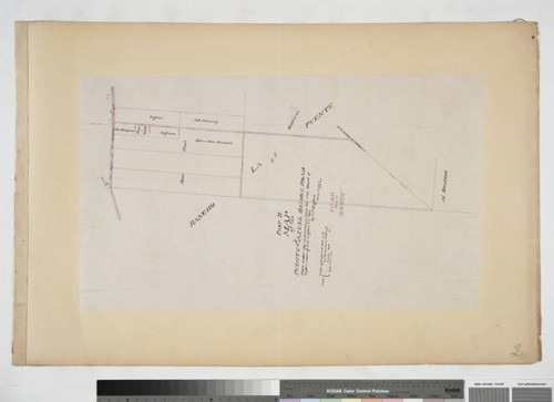 Map of the Puente and Azusa Bridge Road, Part II