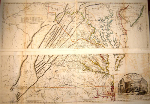A map of the most inhabited part of Virginia : containing the whole province of Maryland with part of Pensilvania, New Jersey and North Carolina / drawn by Joshua Fry & Peter Jefferson in 1751