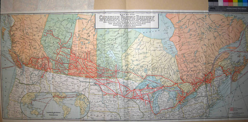 Map of the Canadian Pacific Railway : the Minneapolis, St. Paul and Sault Ste. Marie Railway, the Duluth, South Shore and Atlantic Railway and connections