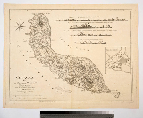 Curacao Tiré des Originaux Hollandois de Van Keulen Dressé sur les dernieres Observations