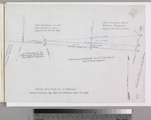 Rancho la Puente : S41 (Goodwin et al vs Rowland) - triangle of complaint