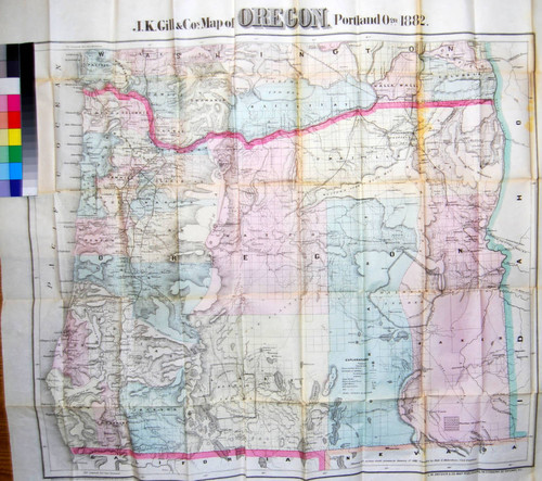 J.K. Gill & Cos. Map of Oregon