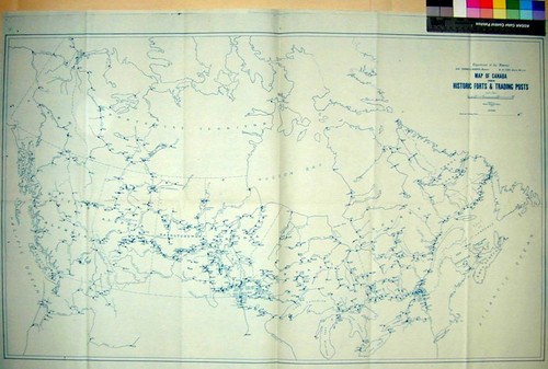 Map of Canada : showing Historic Forts and Trading Posts