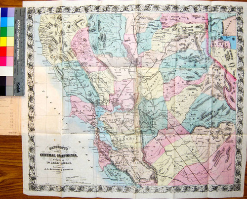 Bancroft's new map of Central California / compiled by Wm. Henry Knight