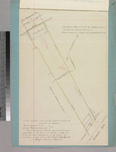 Amestoy, Domingo - partition map of Bauchet/Amestoy Gless lot