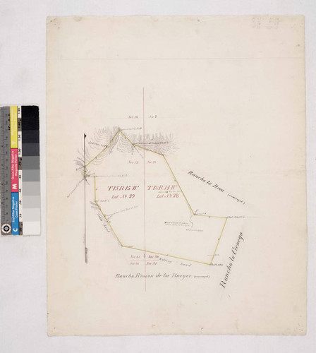 Plat of Rancho Rodeo de las Aguas