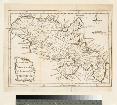 A New and Accurate Map, of the Island of Martinico, 1763