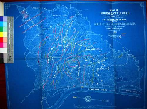 Map of Shiloh Battlefield