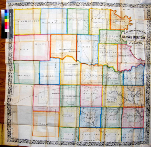 MacLean & Lawrences sectional map of Kansas Territory : compiled from the U.S. survey's / by C.P. Wiggin