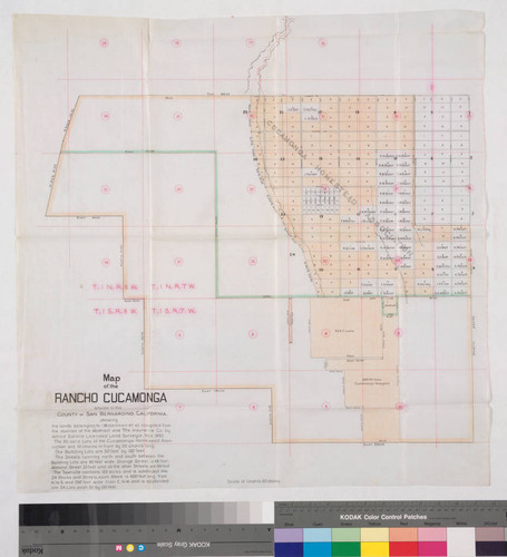 Map of the Rancho Cucamonga