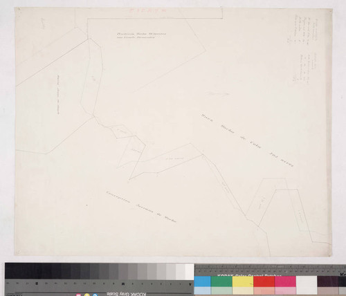 Rancho el Rincón: boundary between Yorba de Cota and Serrano de Yorba parcels