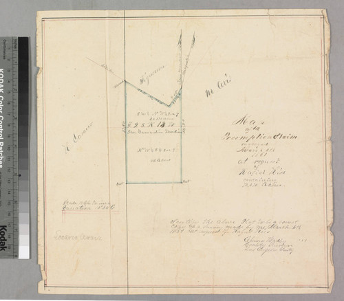 Map of a Preemption Claim.; Rafael Ries