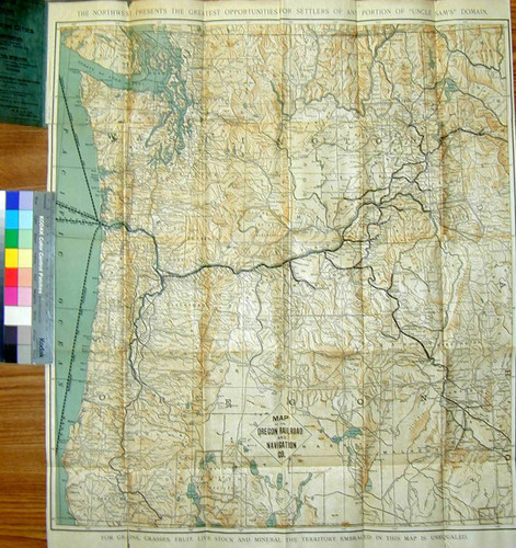 Map of the Oregon Railroad and Navigation Co