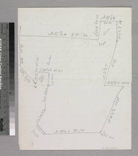 Rancho San José : sketch map of parcels