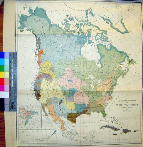 Linguistic families of American Indians north of Mexico / by J.W. Powell