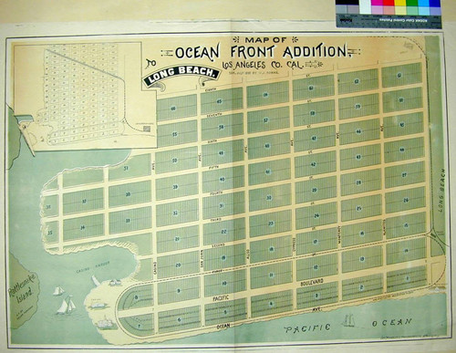 Map of Ocean Front Addition, Long Beach, Los Angeles Co. Cal