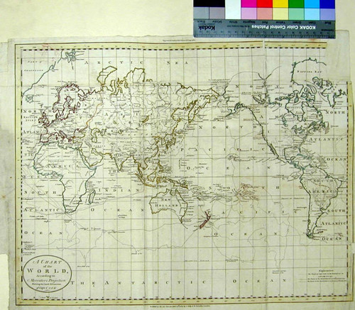 A chart of the world : according to Mercator's Projection shewing the latest discoveries of Capt. Cook