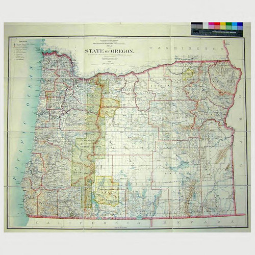 Map of the State of Oregon : compiled from the official records of the General Land Office and other sources under the direction of Harry King, C.E., Chief of Drafting Division G.L.O