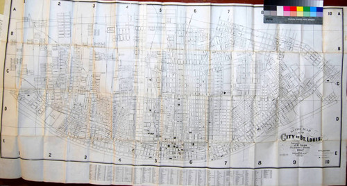 Guide Map of the City of St. Louis / Drawn by Theodore Fay, Draughtsman, St. Louis, Mo. A. McLean Lith