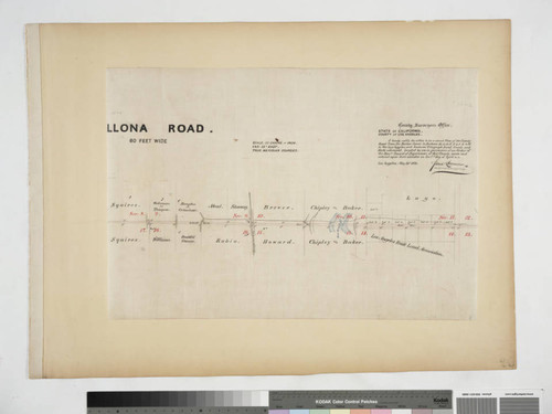 Ballona Road (Los Angeles and Anaheim Telegraph Road)