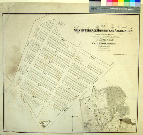 Map of the Silver Terrace Homestead Association ; / Emile Kower, Secretary