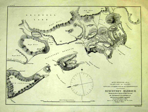 Discovery Harbor, Showing the Winter Quarters of H.M.S. "Discovery"