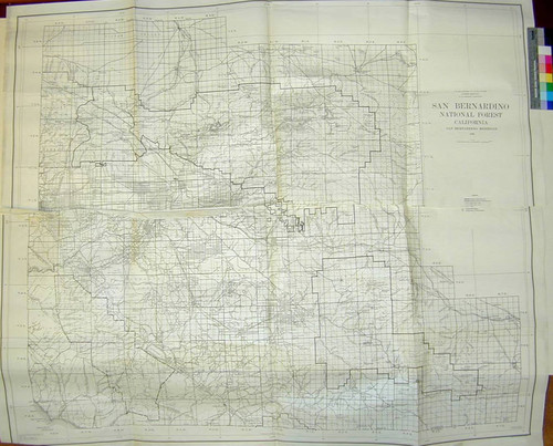 San Bernardino National Forest California : San Bernardino Meridian ; Compiled at district office San Francisco, 1925 from USGS, GLO, Forest Service, and other surveys / Traced at Washington Office by E. L. Mehurin