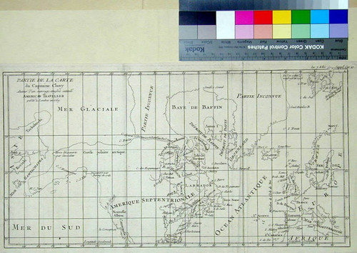 Partie de la Carte du Captaine Cluny Auteur d'un ovourage anglios intitulé American Traveller