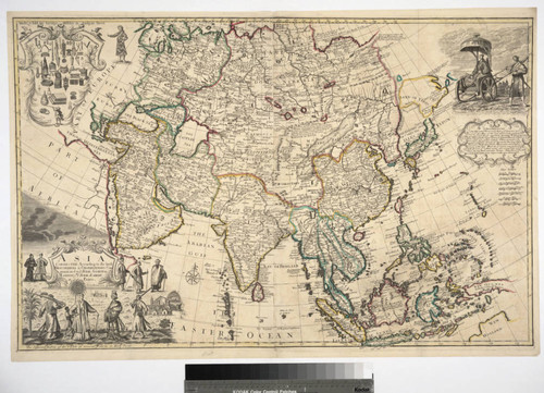 Asia Corrected, According to the latest Discoveryes & Observations Communicated to the Royal Society at London and the Royal Academy at Paris
