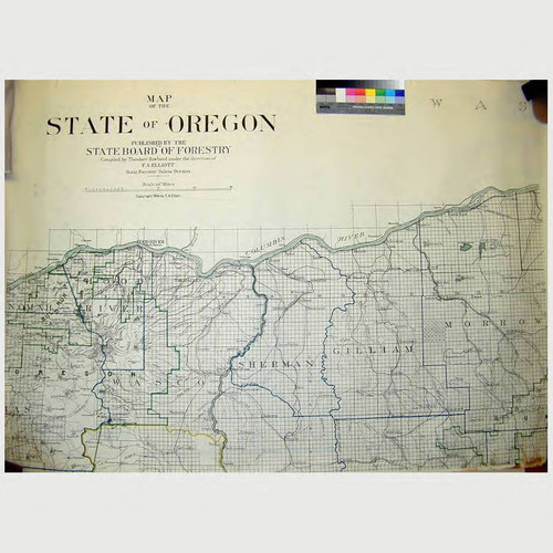 Map of the State of Oregon