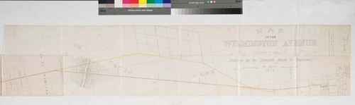 Map of the Wilmington Avenue County Road