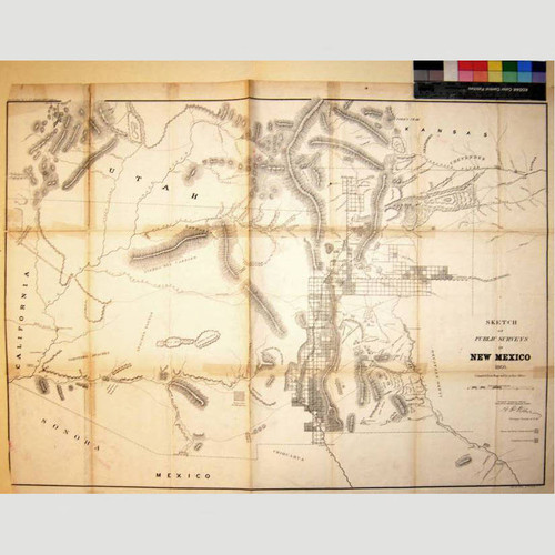 Sketch of public surveys in New Mexico 1860 : compiled from maps on file in this office