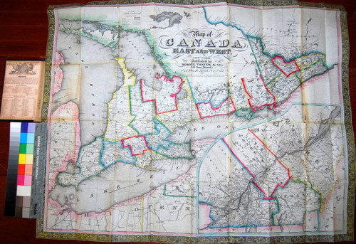 Map of Canada East and West. New York