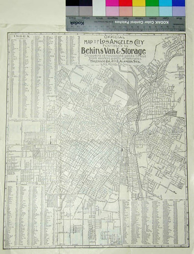 City map of Los Angeles