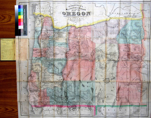 Habersham's sectional and countymap of Oregon