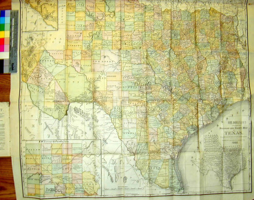 Rand McNally & Co.'s new enlarged scale railroad and county map of Texas, compiled from the latest and most accurate surveys