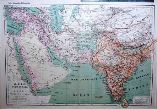 Asie Occidentale et Centrale : Presqu'ile de l'Inde