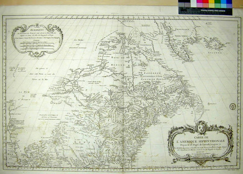 Carte de l'Amerique Septentrionale