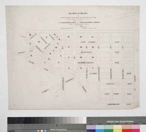 Subdivision of Lots 2 and 3 and Part of Lots 4 and 5 of Block 60