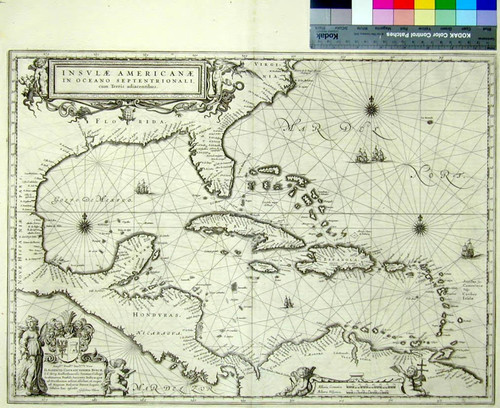 Insulae Americanae in Oceano Septentrionali : cum terris adiacentibus