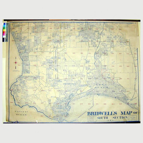 Bridewell's Map of South Section / Compiled, Published and for sale by W. E. Bridewell Engineering Co. 804 So. Vermont Av. Los Angeles , Cal. Copyrighted