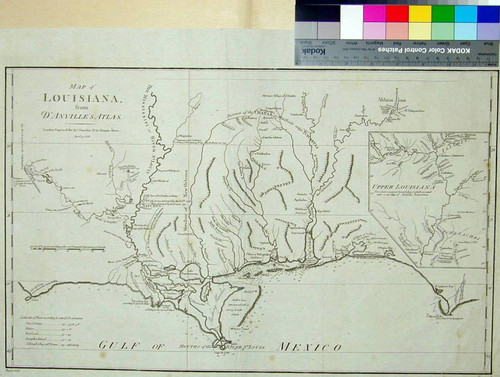 Map of Louisiana, from D'Anville's Atlas