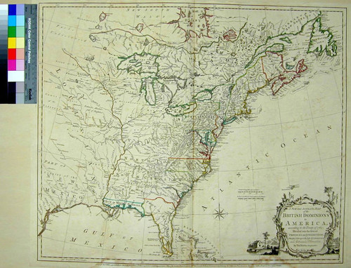 A New and Accurate Map of the British Dominions in America, according to the Treaty of 1763 Divided into the Several Provinces and Jurisdictions. Projected upon the best Authorities and Astronomical Observations by Thos. Kitchin, Geographer