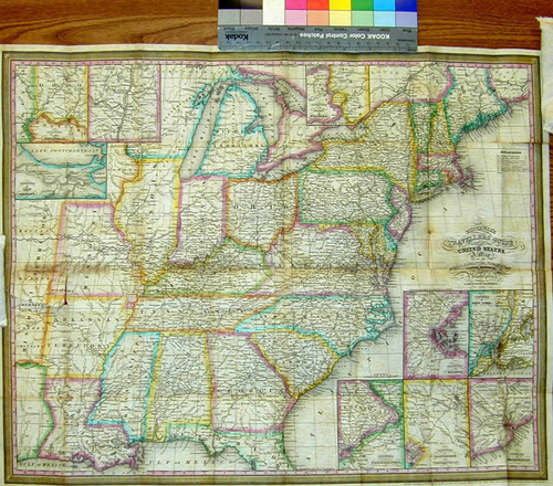 Mitchell's travellers guide through the United States : a map of the roads, distances, steam boat & canal routes &c. / by J.H. Young