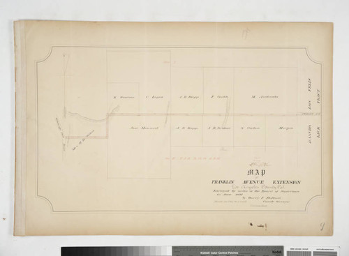 Map of Franklin Avenue Extension, Los Angeles County, Calif