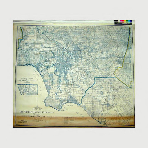 Map of Los Angeles County California S. of T.3.N. S.B. B.& M. and a part of Orange County W of R.&.W. S.B. B.& M