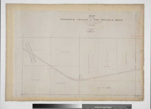 Map of the Proposed Change in the Soledad Road